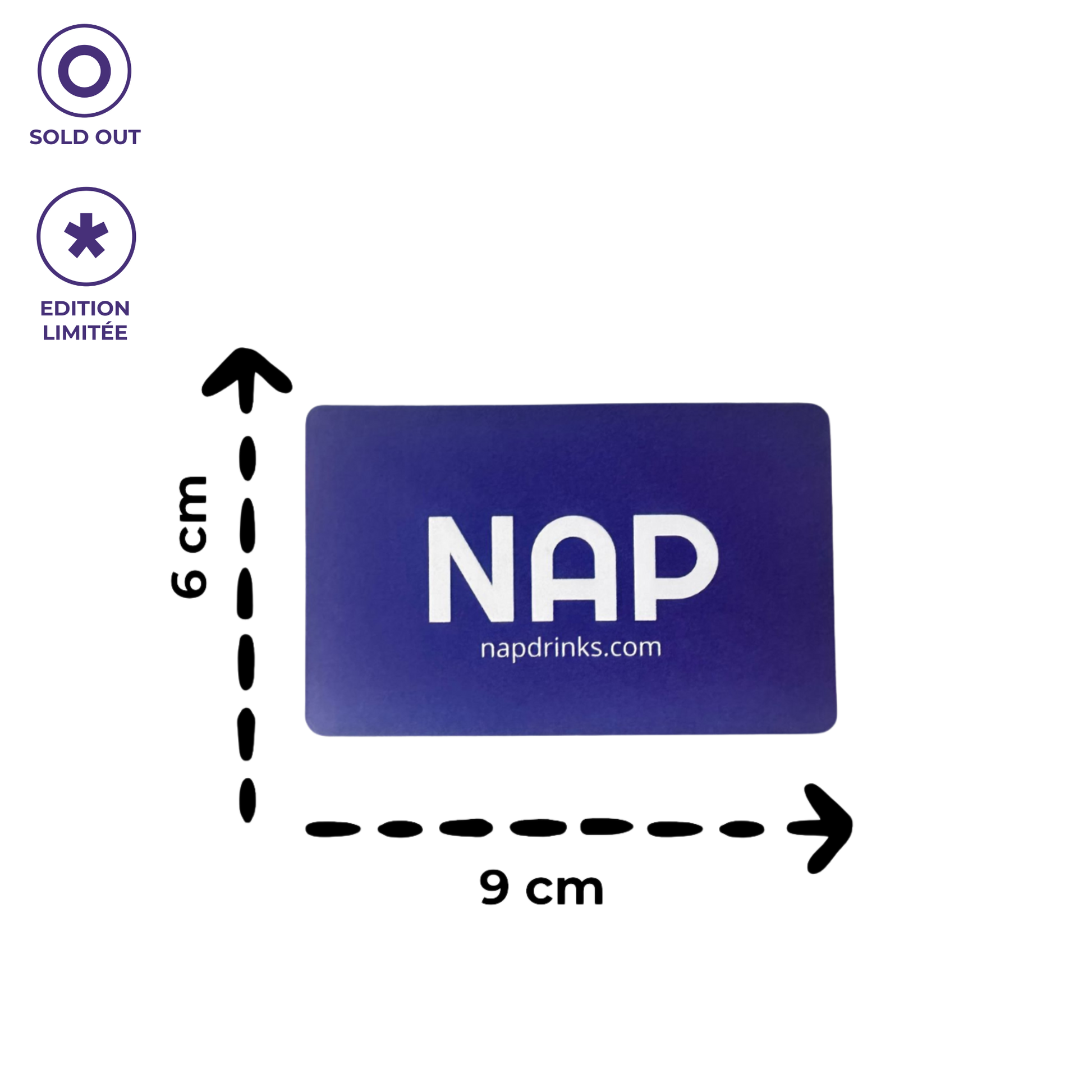  sticker violet à l'effigie du logo de NAP