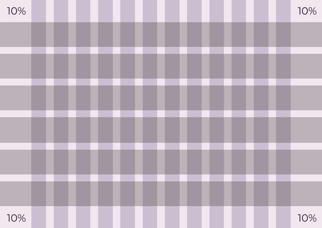 10% margin grid, landscape