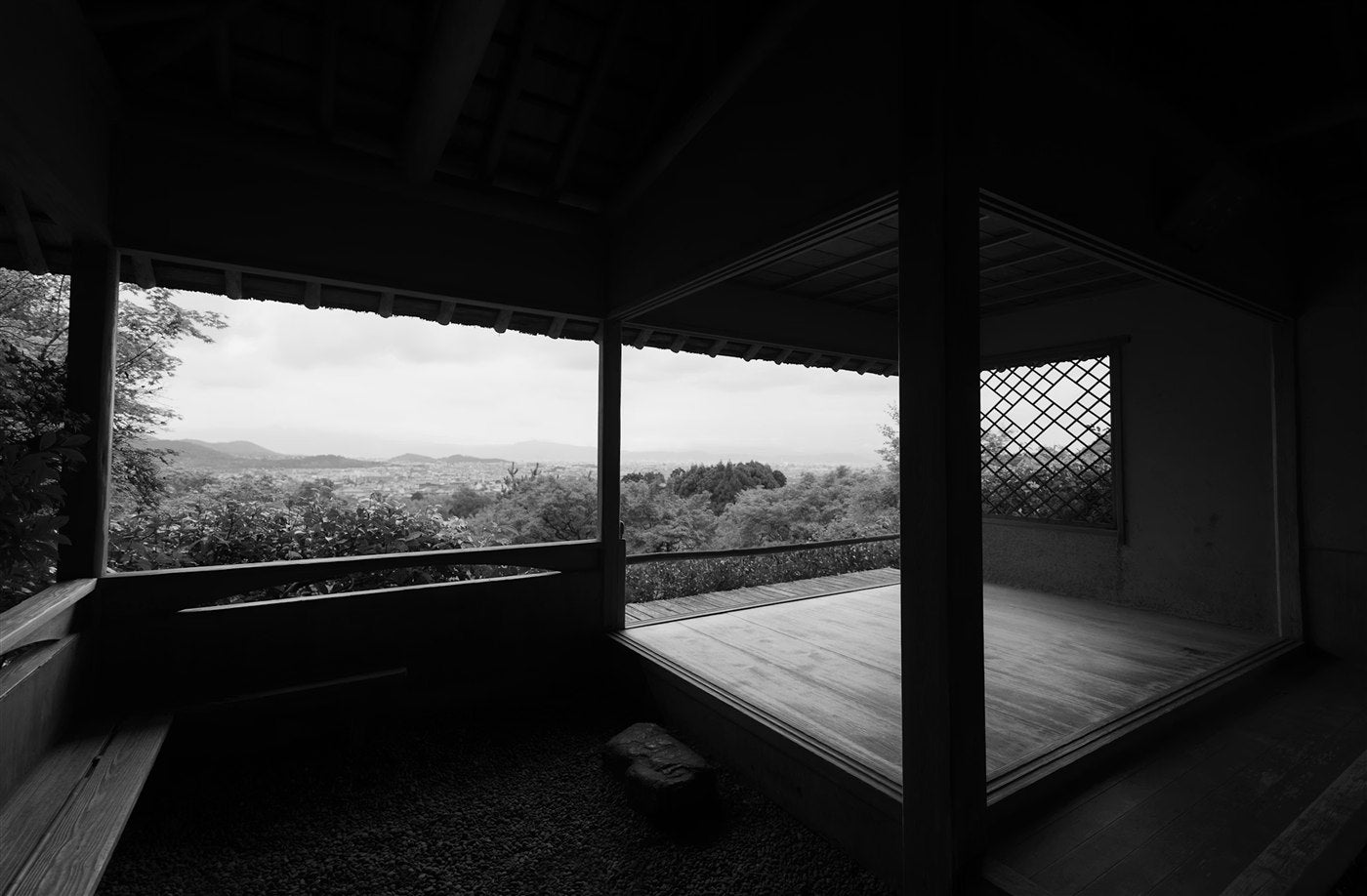 Traditional teahouse view