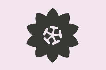 NAP flower icon, Loden mark on Sakura